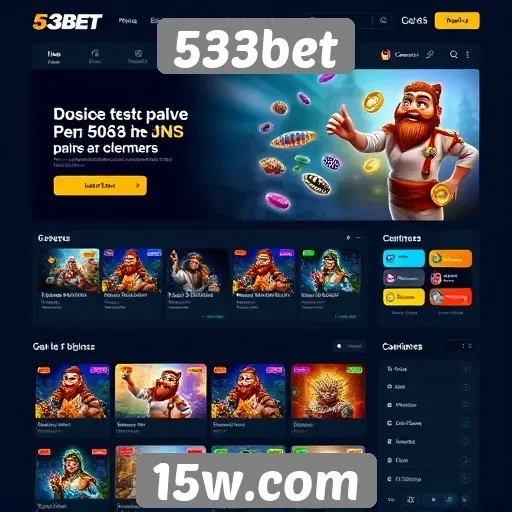 Acessibilidade e usabilidade do site 533bet
