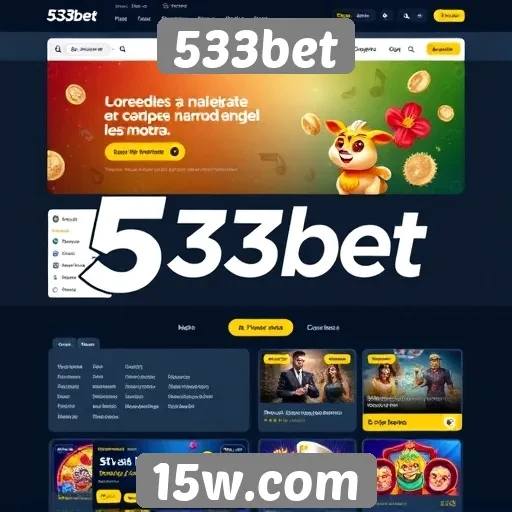 O design e usabilidade do site 533bet
